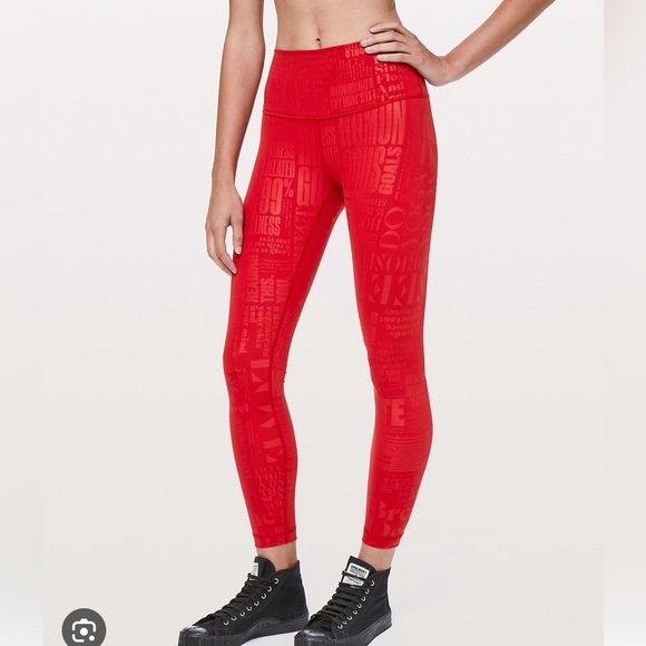 Lululemon Wunder Under High-Rise Tight
20YR Manifesto Foil Dark Red - Picture 3 of 7